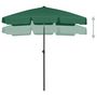 Voir la diapositive 3 : VIDAXL Parasol de plage vert 180x120 cm