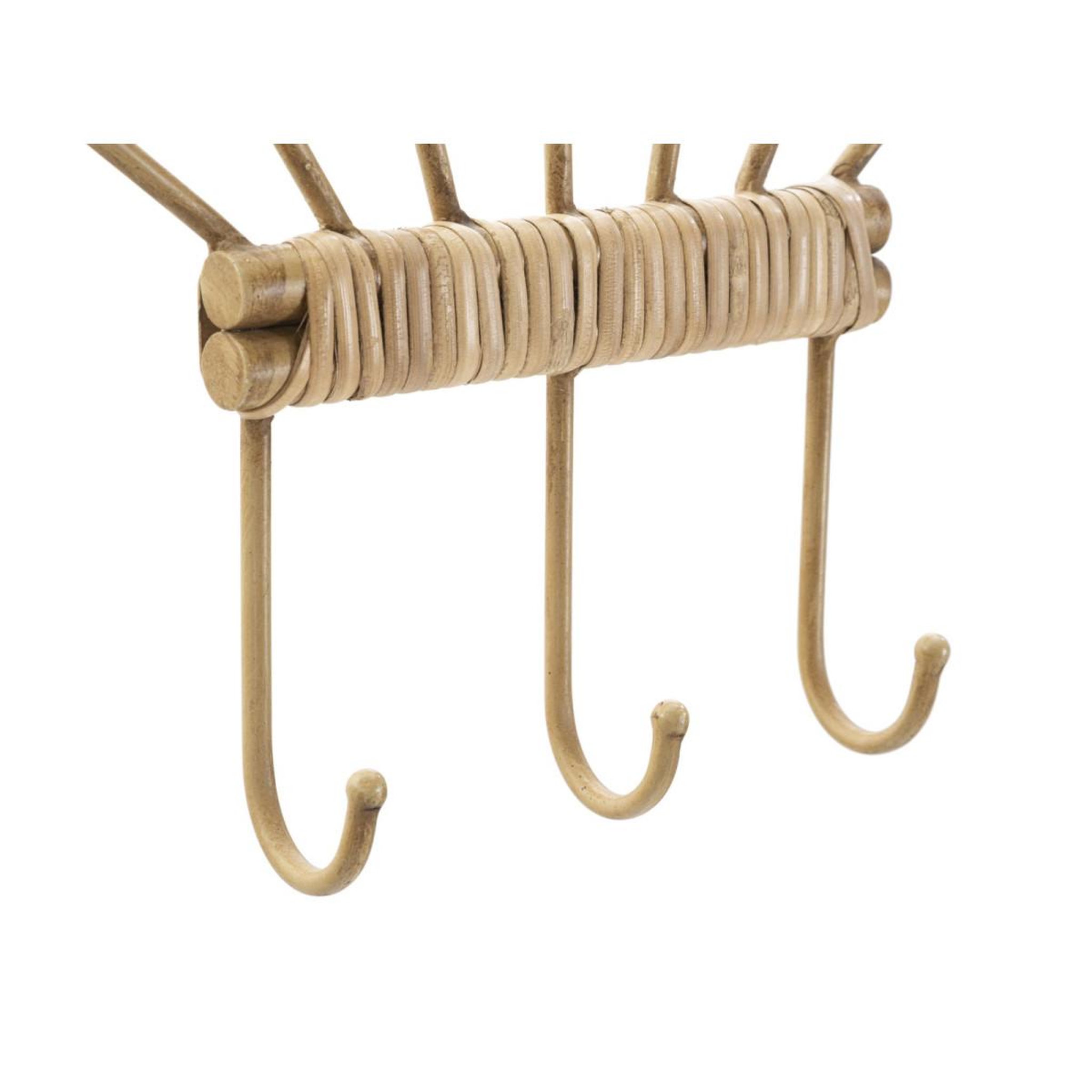 Voir la diapositive 3 : Paris Prix Patère murale en métal  panama  37cm naturel