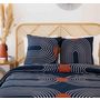 Voir la diapositive 2 : Home collection Parure housse de couette 100% coton 57fils cuts