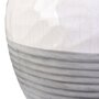 The Home Deco Factory Vase en céramique design Ayda - H. 25 cm - Blanc et gris