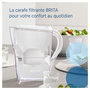Voir la diapositive 2 : BRITA MAXTRA Carafe filtrante Marella blanche (2.4L) inclus 4 cartouches filtrantes
