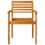 Voir la diapositive 4 : VIDAXL Chaises de jardin lot de 2 59x55x85 cm bois massif d'acacia