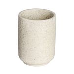 Wenko Gobelet de salle de bain design naturel en relief Goa. Coloris disponibles : Blanc