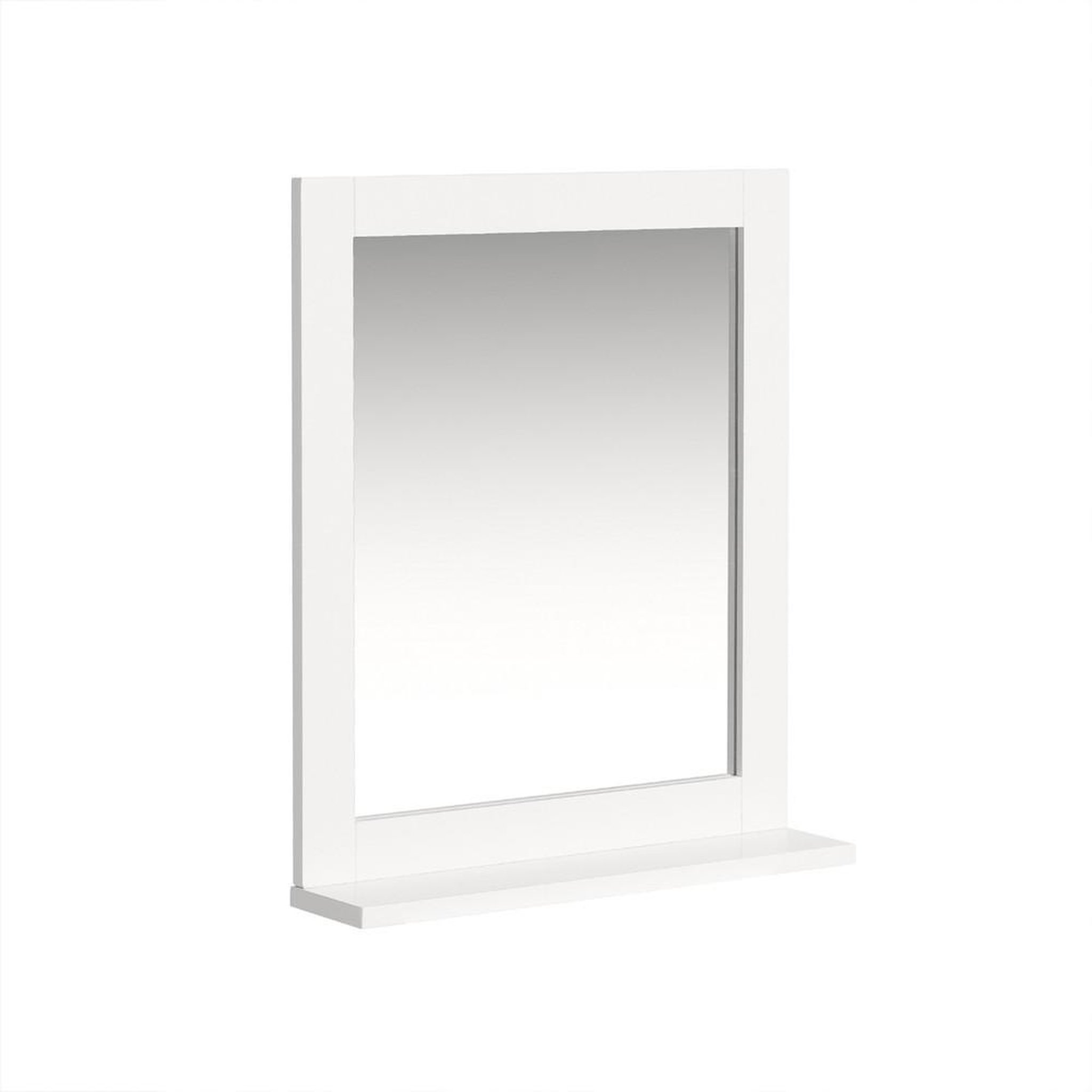 SOBUY Miroir Mural avec Étagère Blanc 40x10x50cm FRG129-W