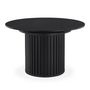 Voir la diapositive 1 : Paris Prix Table à Manger Ronde Extensible  Karo  120cm Noir