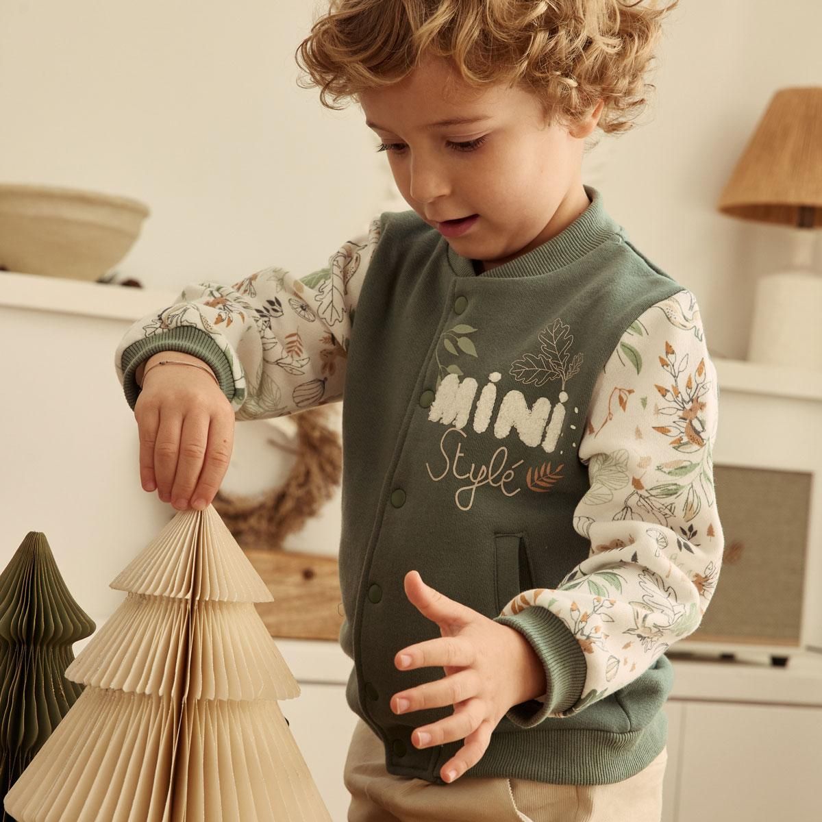 Petit Béguin Veste teddy bébé en molleton Merlin