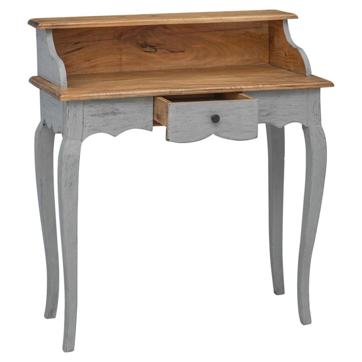 VIDAXL Bureau d'ecriture bois d'acajou massif 80x40x92 cm