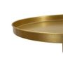 Voir la diapositive 5 : Paris Prix Table d'Appoint en Métal  Doha  80cm Or