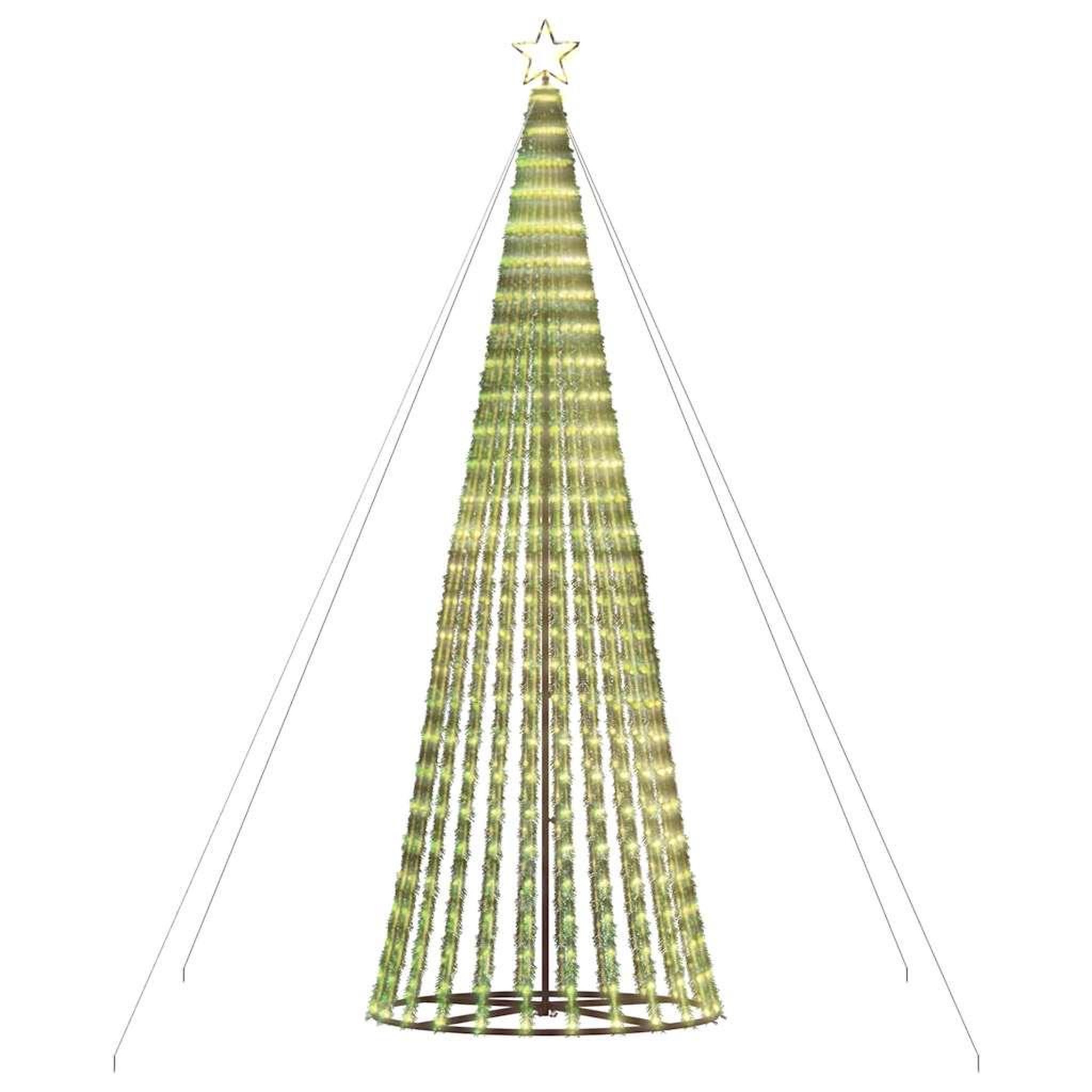 Voir la diapositive 5 : VIDAXL Sapin de Noël a LED 1028 LED blanc chaud 403 cm