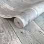Voir la diapositive 2 : Noordwand Noordwand Papier peint Topchic Wooden Planks Gris et bleu