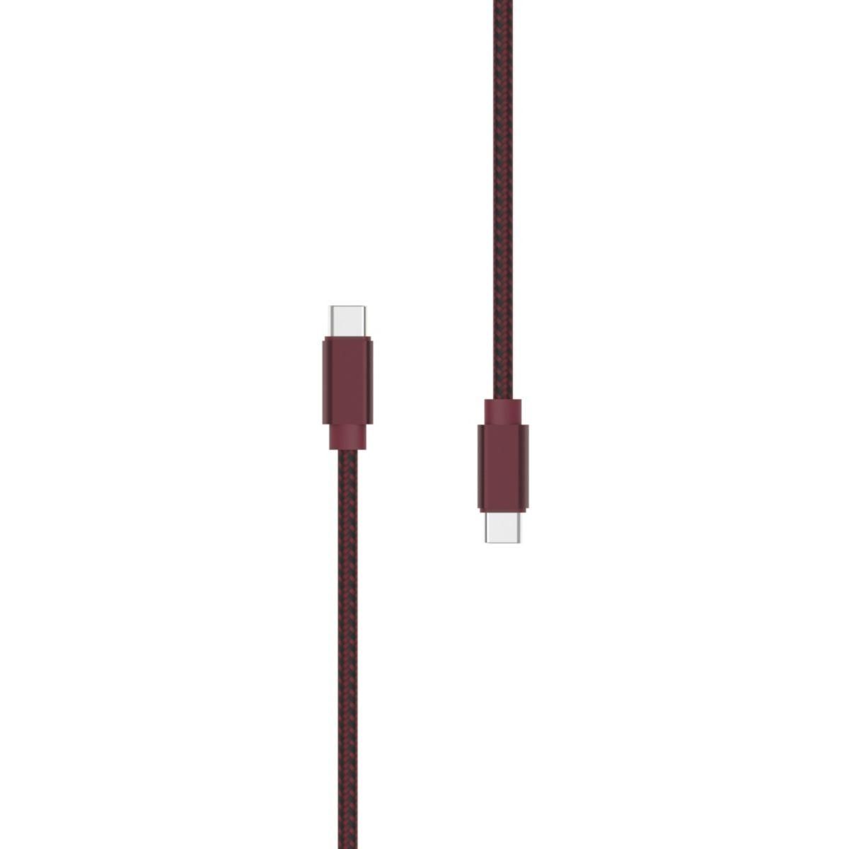 ADEQWAT Câble USB C vers USB-C Dark Red 2m