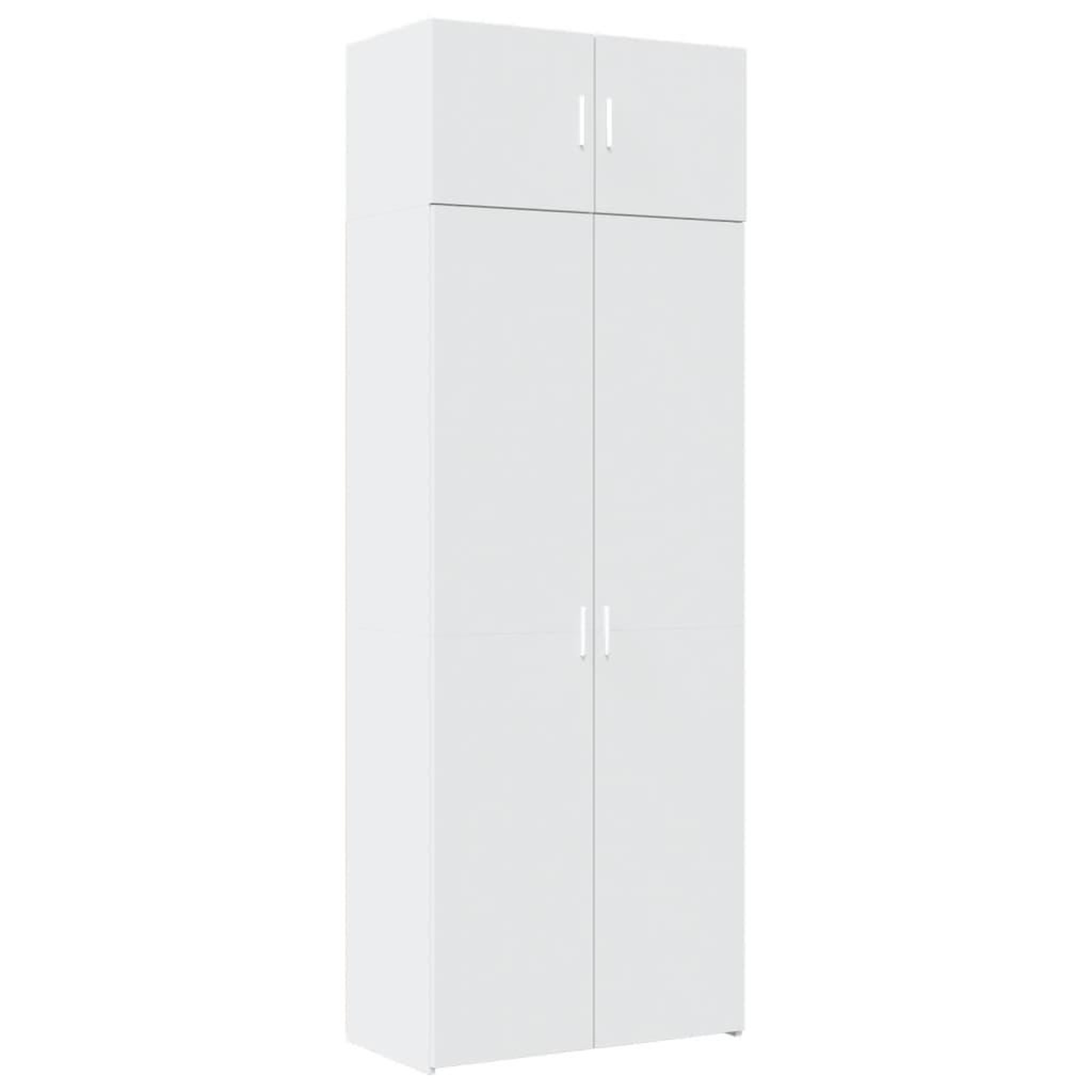 Voir la diapositive 2 : VIDAXL Armoire de rangement blanc 80x42,5x225 cm bois d'ingenierie