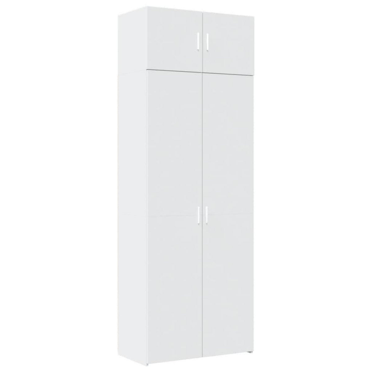 VIDAXL Armoire de rangement blanc 80x42,5x225 cm bois d'ingenierie