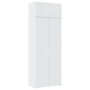 Voir la diapositive 2 : VIDAXL Armoire de rangement blanc 80x42,5x225 cm bois d'ingenierie