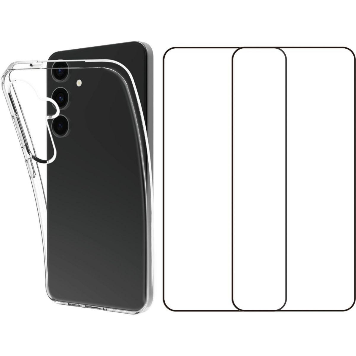 ESSENTIEL B Pack Samsung S24+ Coque + verre trempé