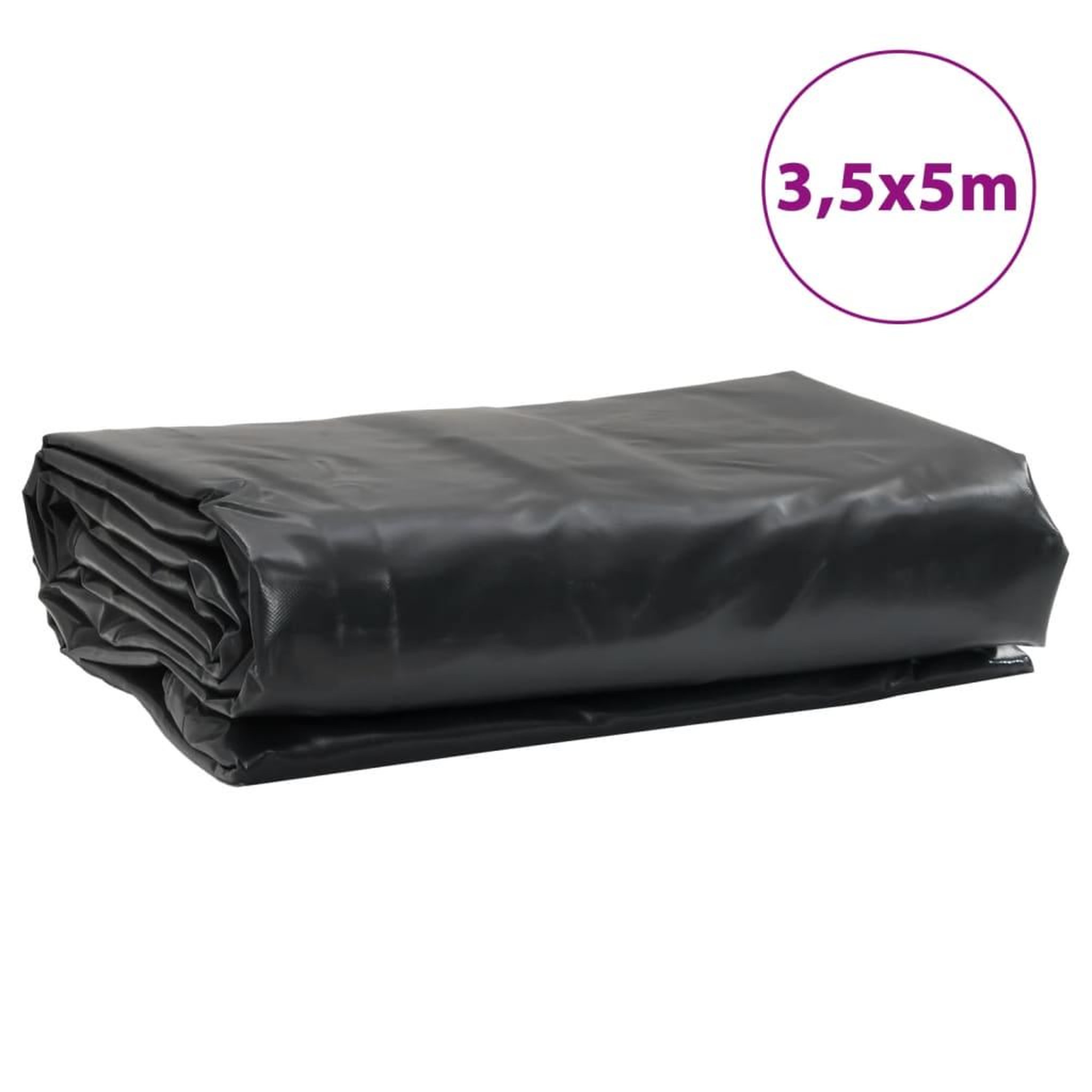 Voir la diapositive 6 : VIDAXL Bache anthracite 3,5x5 m 600 g/m²