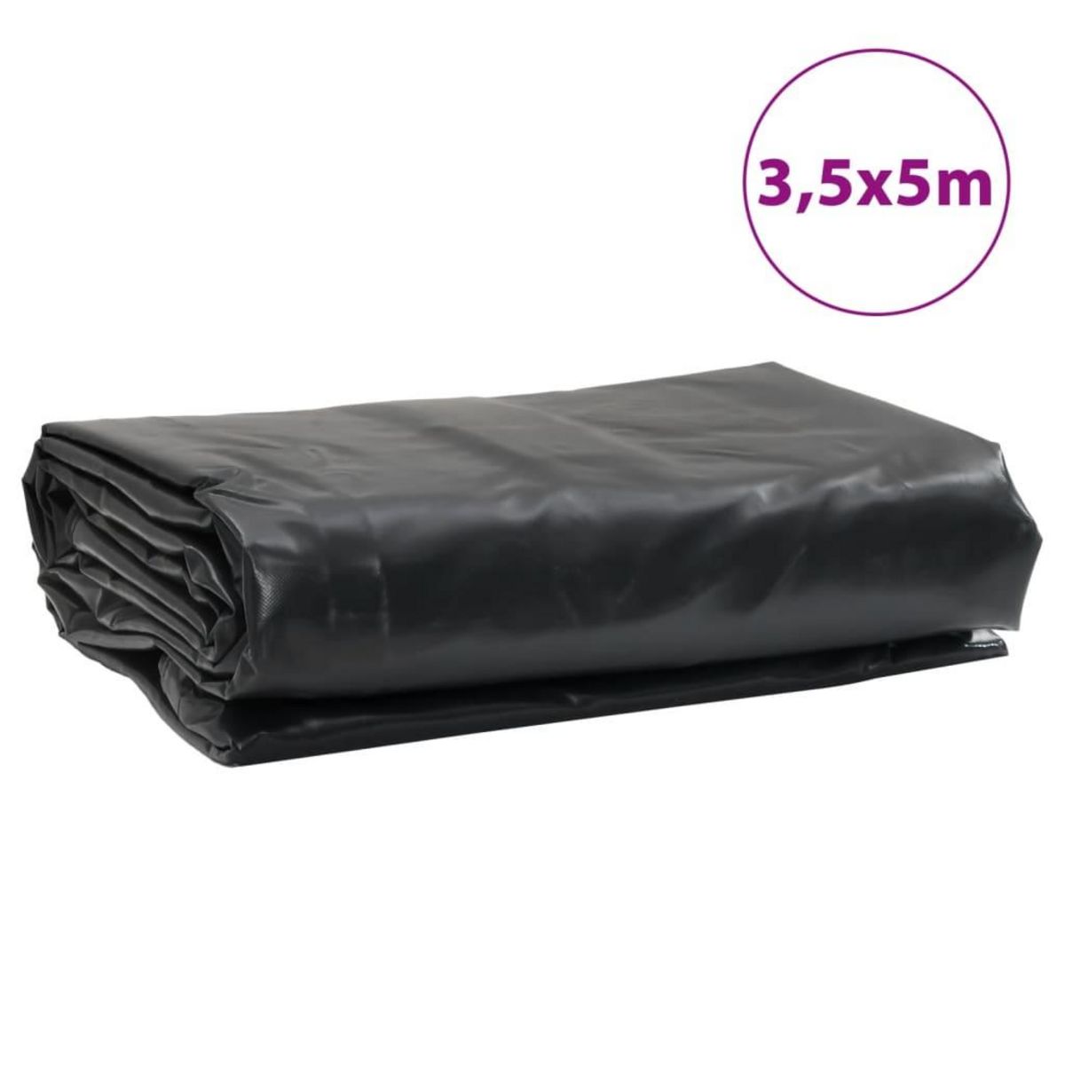 VIDAXL Bache anthracite 3,5x5 m 600 g/m²