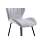 Voir la diapositive 9 : Lot de 2 chaises arrondies pieds métal noir LINE