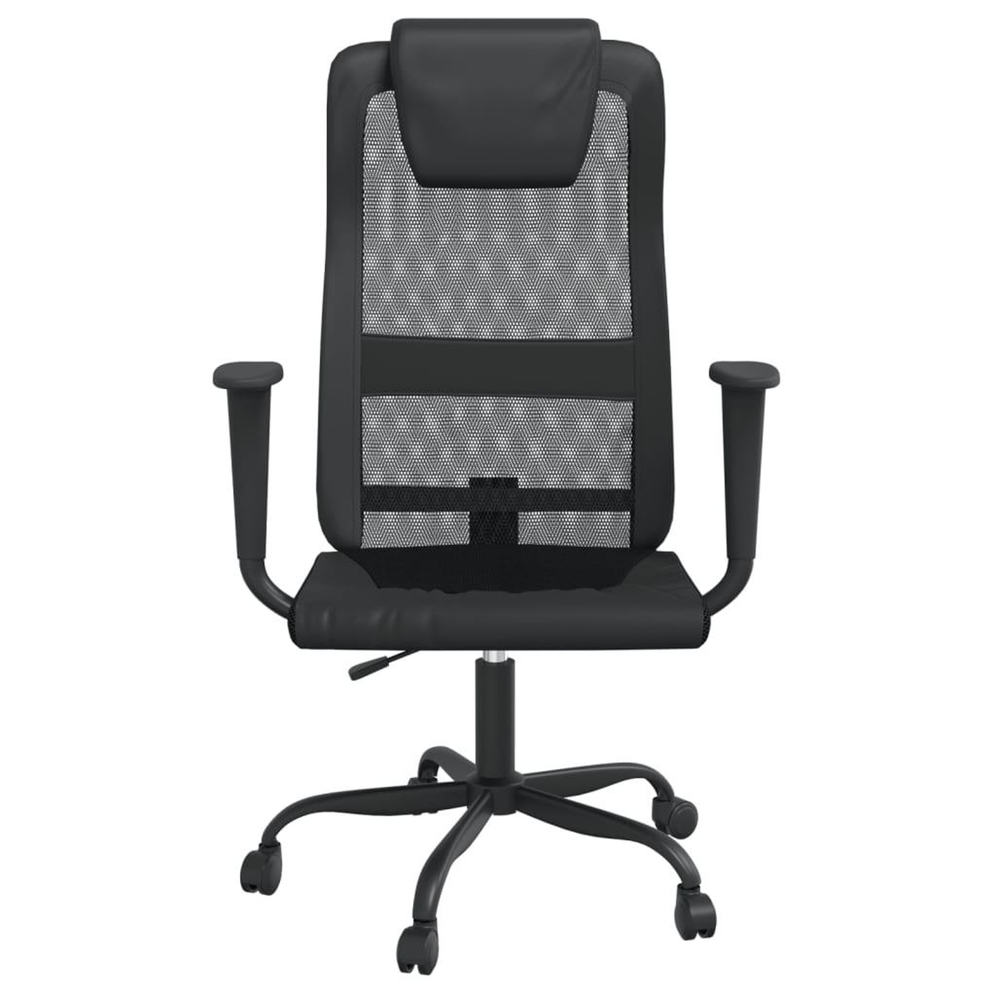 Voir la diapositive 3 : VIDAXL Chaise de bureau reglable en hauteur noir