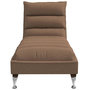 Voir la diapositive 4 : VIDAXL Chaise longue de massage avec coussins marron tissu