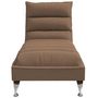 Voir la diapositive 4 : VIDAXL Chaise longue de massage avec coussins marron tissu