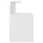 Voir la diapositive 4 : VIDAXL Table de chevet Blanc brillant 40x35x60 cm Agglomere