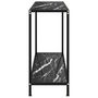 Voir la diapositive 3 : VIDAXL Table console Noir 100x35x75 cm Verre trempe
