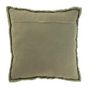 Voir la diapositive 2 : Paris Prix Coussin Déco  Effiloché  50x50cm Vert