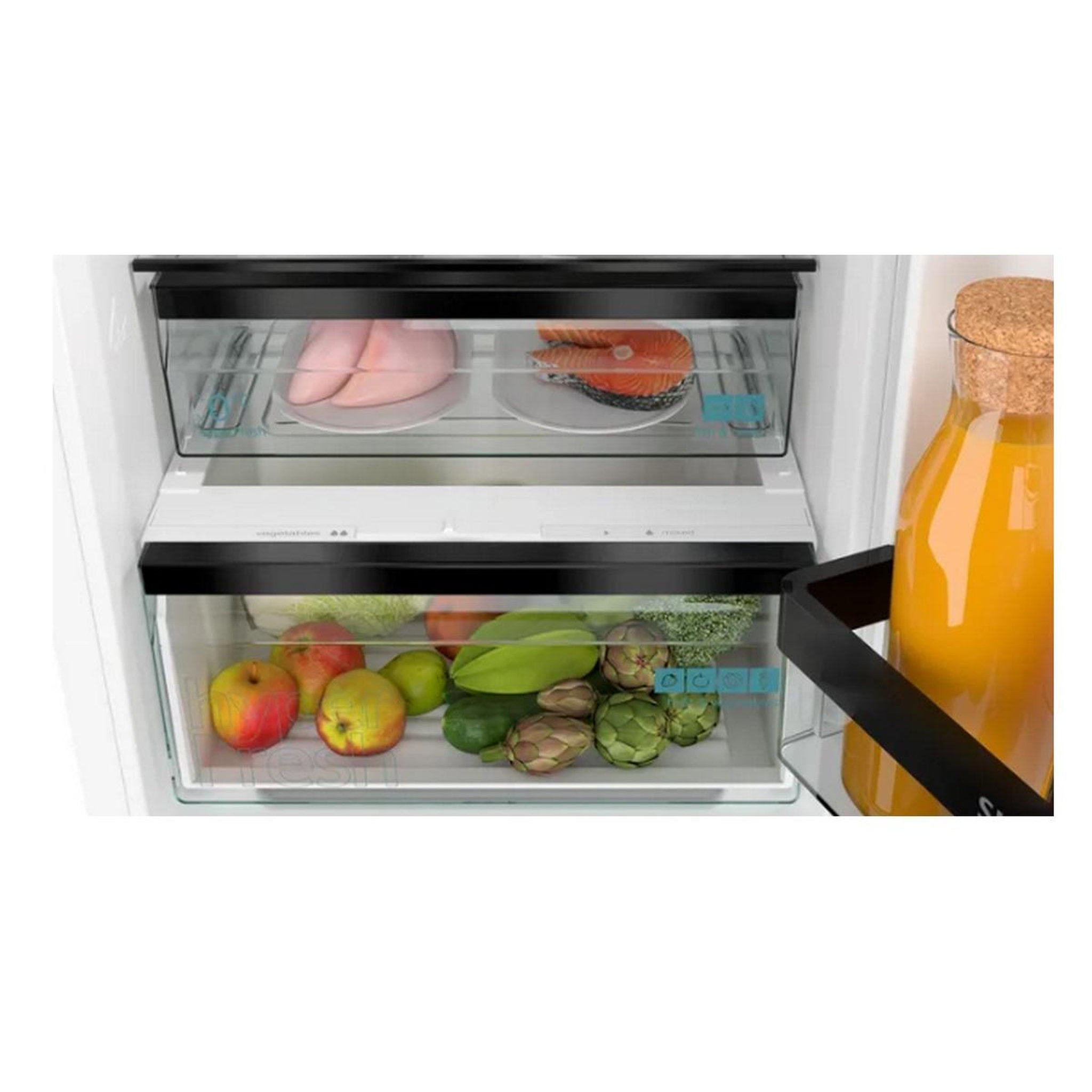 Voir la diapositive 5 : Siemens Réfrigérateur combiné intégrable à pantographe 260l - ki86nsdb0