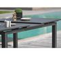 Voir la diapositive 2 : DCB GARDEN Table de jardin - 6/10 places - Aluminium - Anthracite - MIAMI
