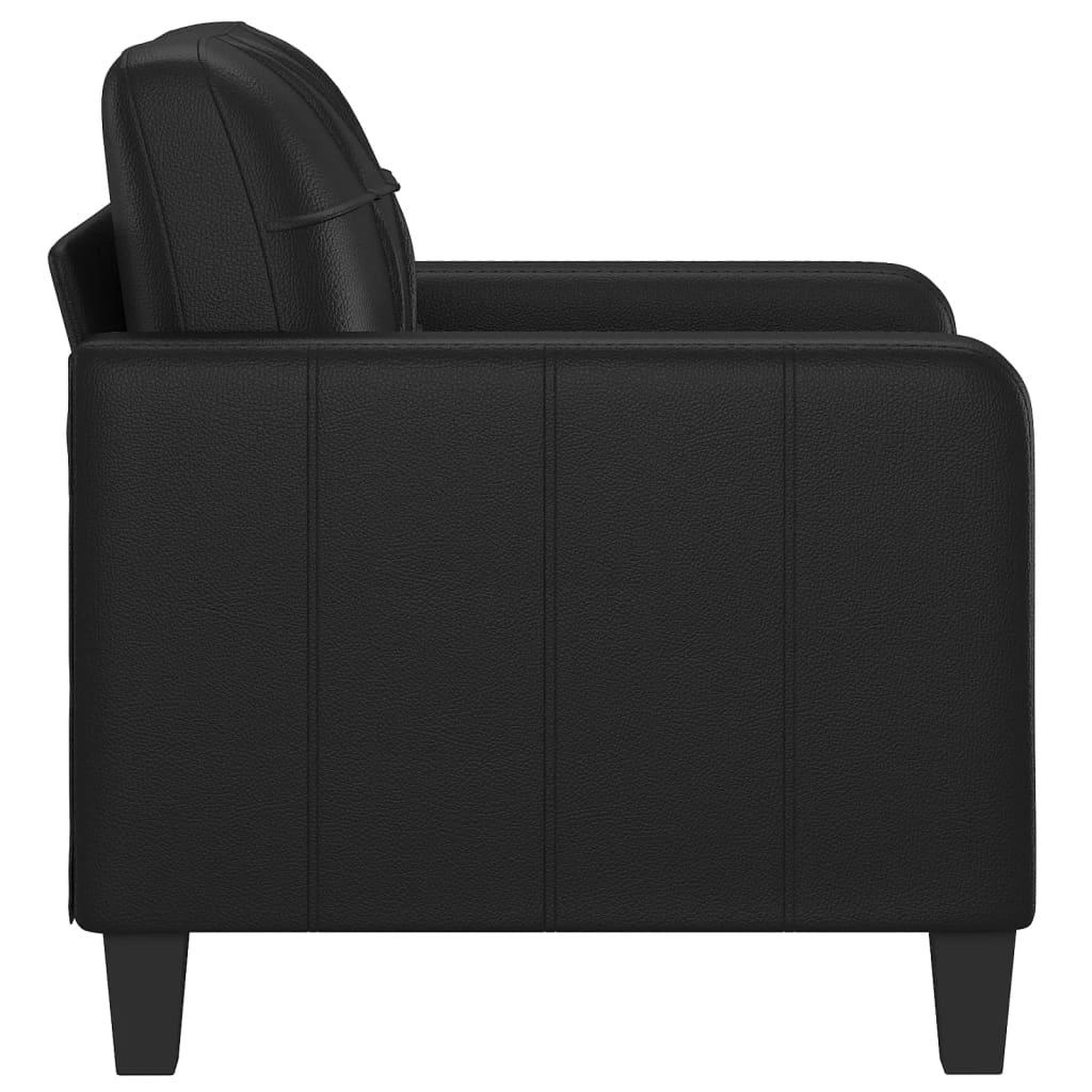 Voir la diapositive 4 : VIDAXL Fauteuil Noir 60 cm Similicuir