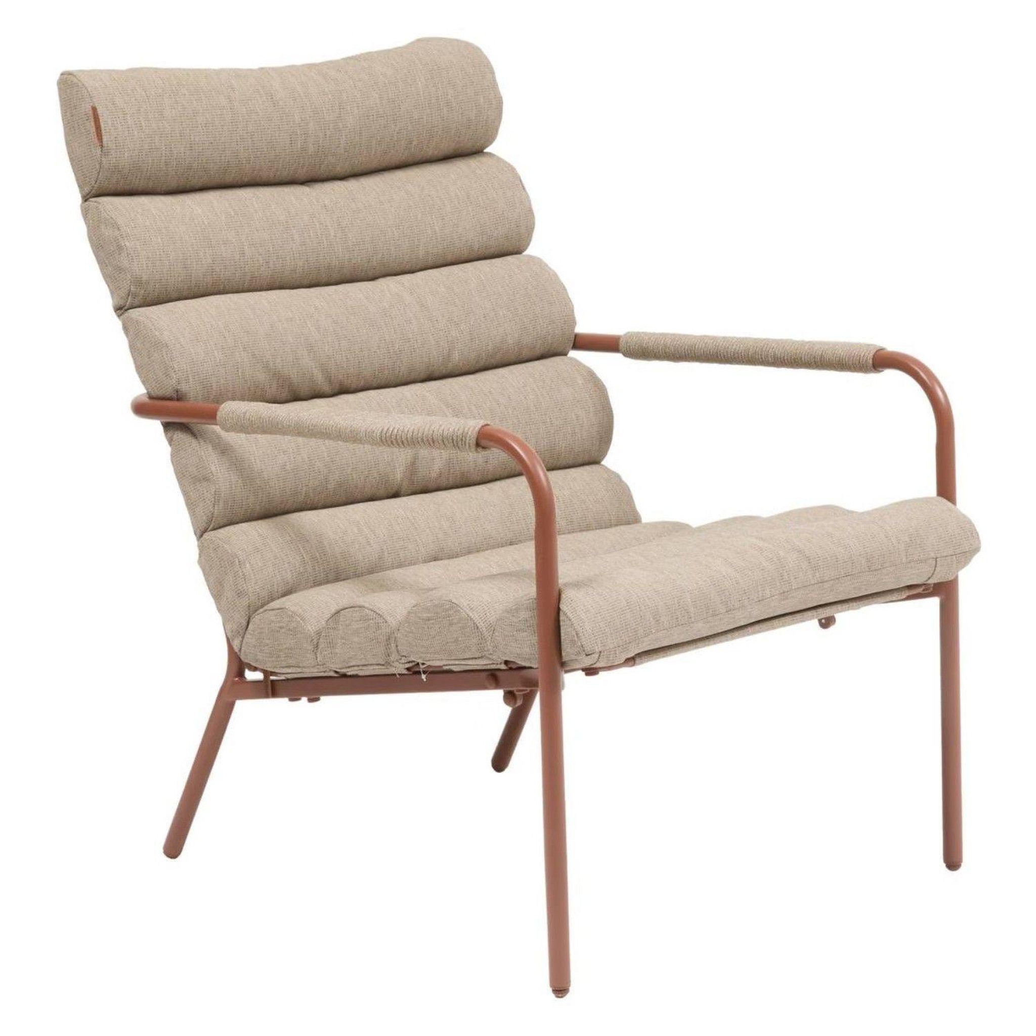 Voir la diapositive 4 : HESPERIDE Fauteuil relax de jardin avec repose pieds solani