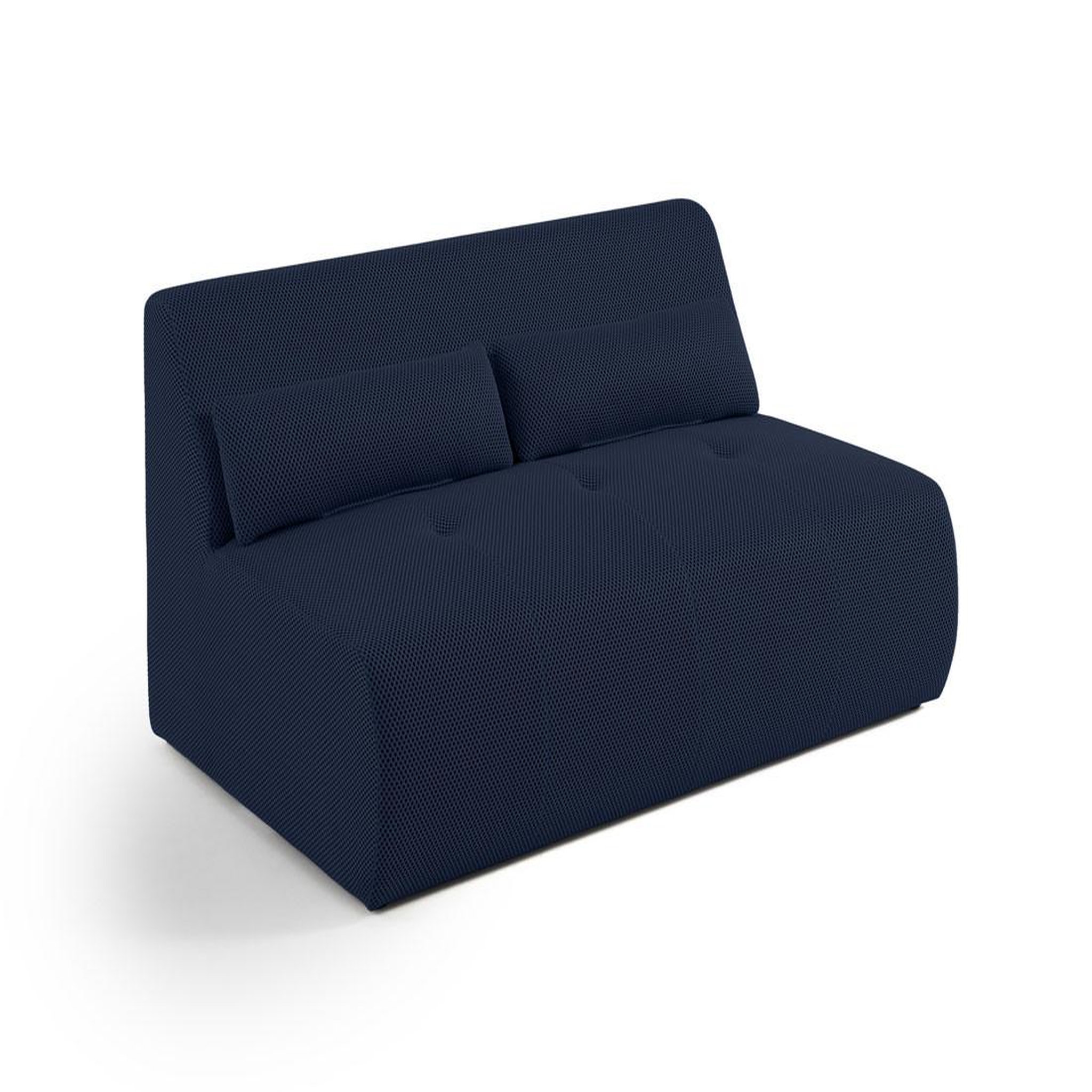 Voir la diapositive 2 : LISA DESIGN Onyx - canapé droit 2 places - en tissu mailles 3d