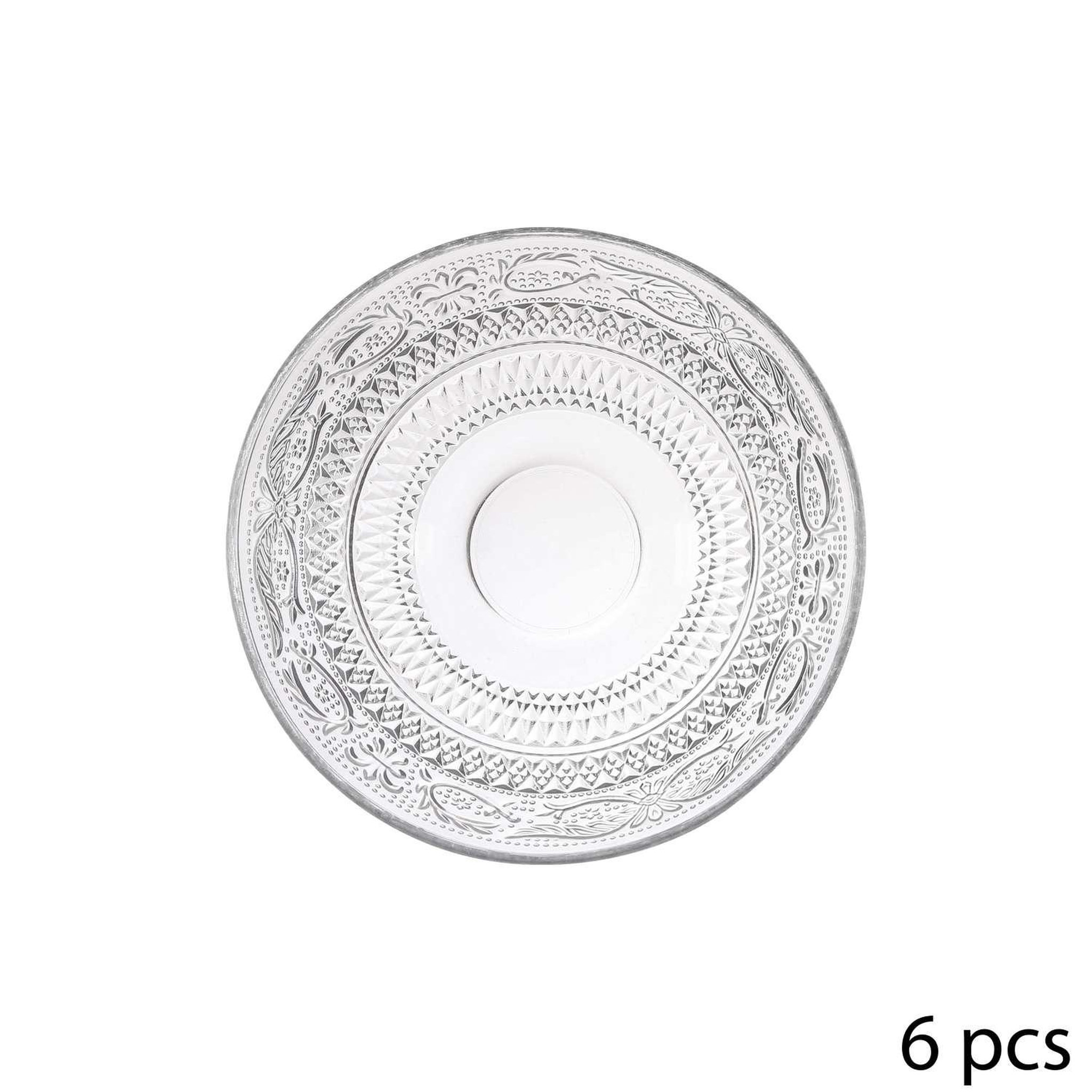 Voir la diapositive 2 : SECRET DE GOURMET Service vaisselle 18 pièces renaissance - transparent