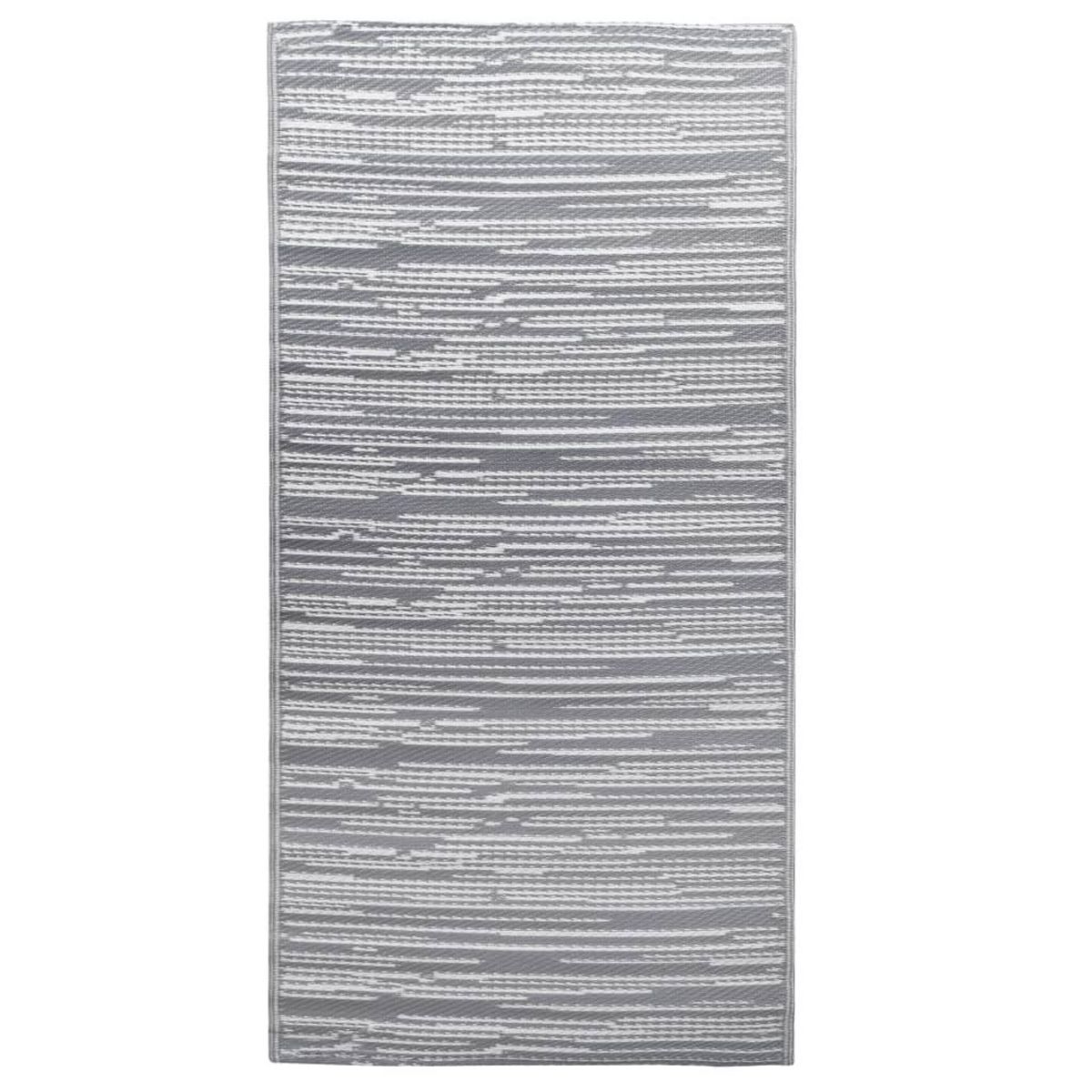 VIDAXL Tapis d'exterieur ARAKIL Gris 160x230 cm PP