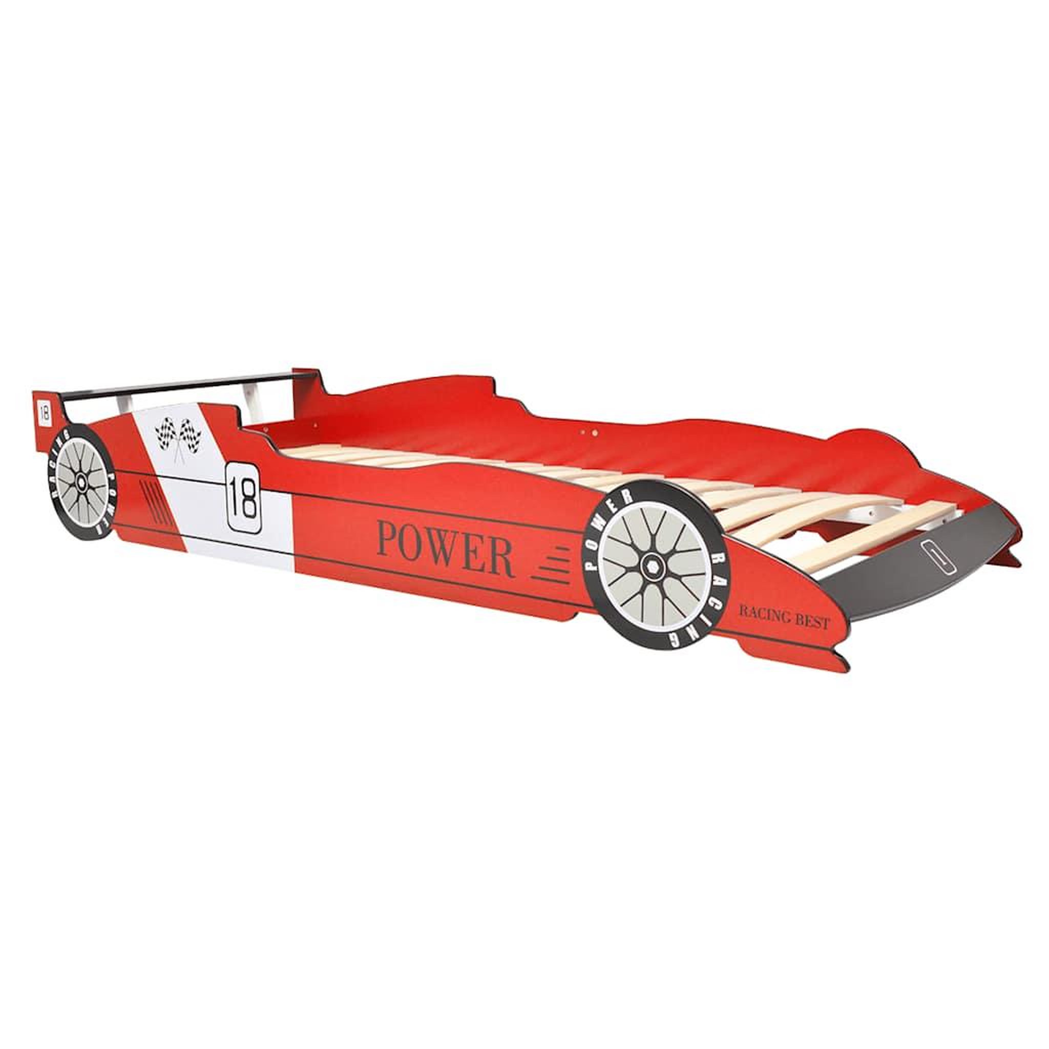 Voir la diapositive 5 : VIDAXL Lit voiture de course pour enfants avec LED 90 x 200 cm Rouge