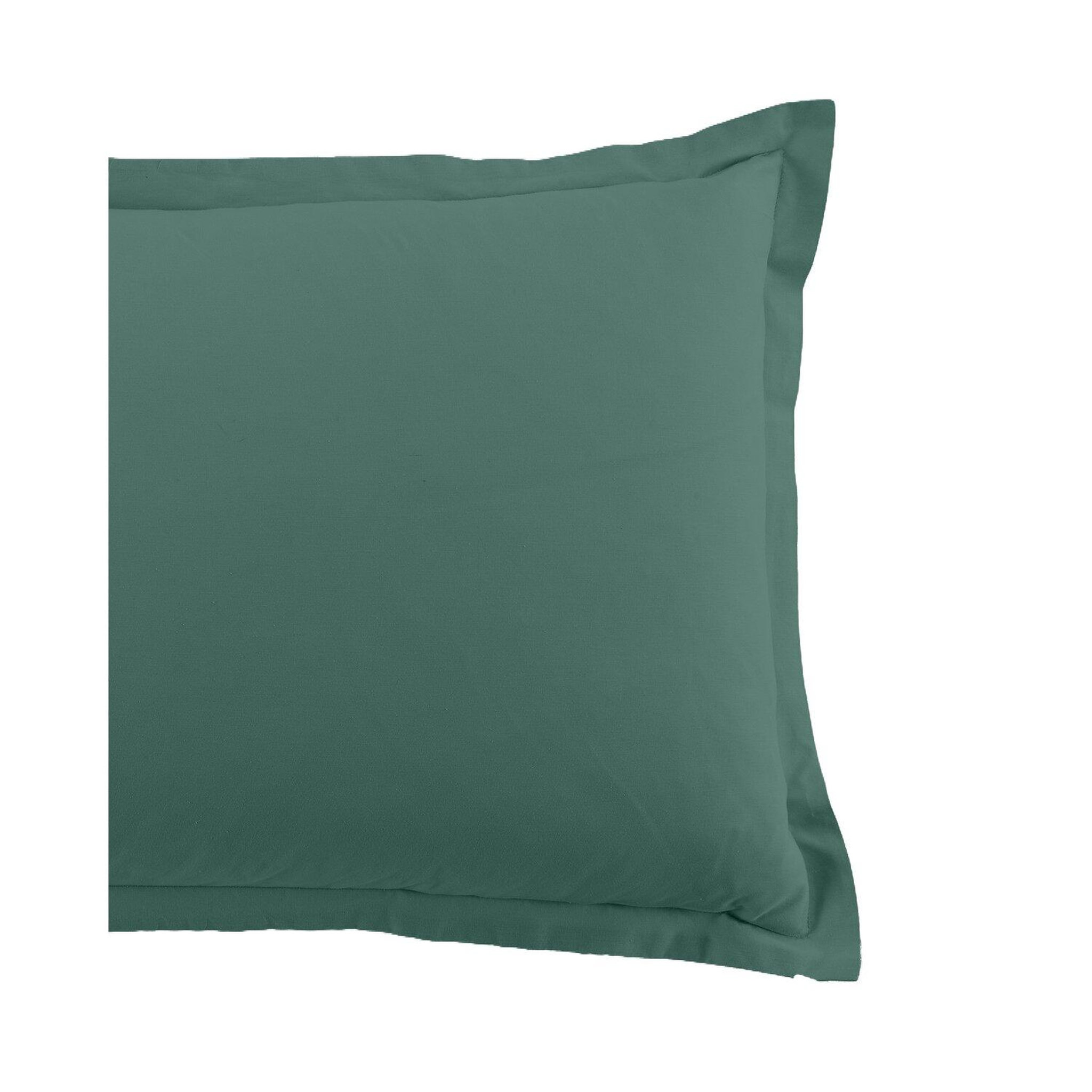 Voir la diapositive 2 : Home collection Paire de taies d'oreiller 100% coton 57fils