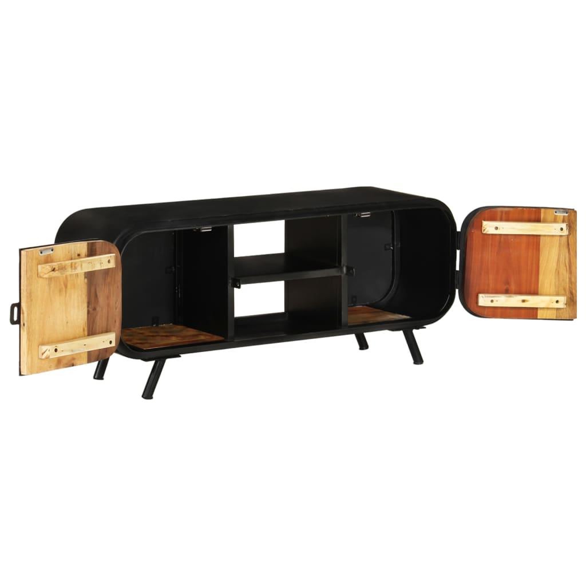 Voir la diapositive 4 : VIDAXL Meuble TV 110x30x45 cm Bois de recuperation massif