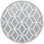 Voir la diapositive 2 : VIDAXL Tapis d'exterieur ARAKIL gris Ø120 cm PP