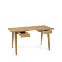 Voir la diapositive 3 : Paris Prix Bureau Design 2 Tiroirs  Nice  140cm Chêne
