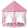 Voir la diapositive 2 : VIDAXL Tente de jeu princesse avec 250 balles Rose 133x140 cm