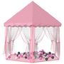 Voir la diapositive 2 : VIDAXL Tente de jeu princesse avec 250 balles Rose 133x140 cm