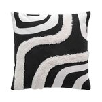 Paris Prix Housse de Coussin Déco  Mirade  40x40cm Noir