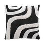 Voir la diapositive 1 : Paris Prix Housse de Coussin Déco  Mirade  40x40cm Noir