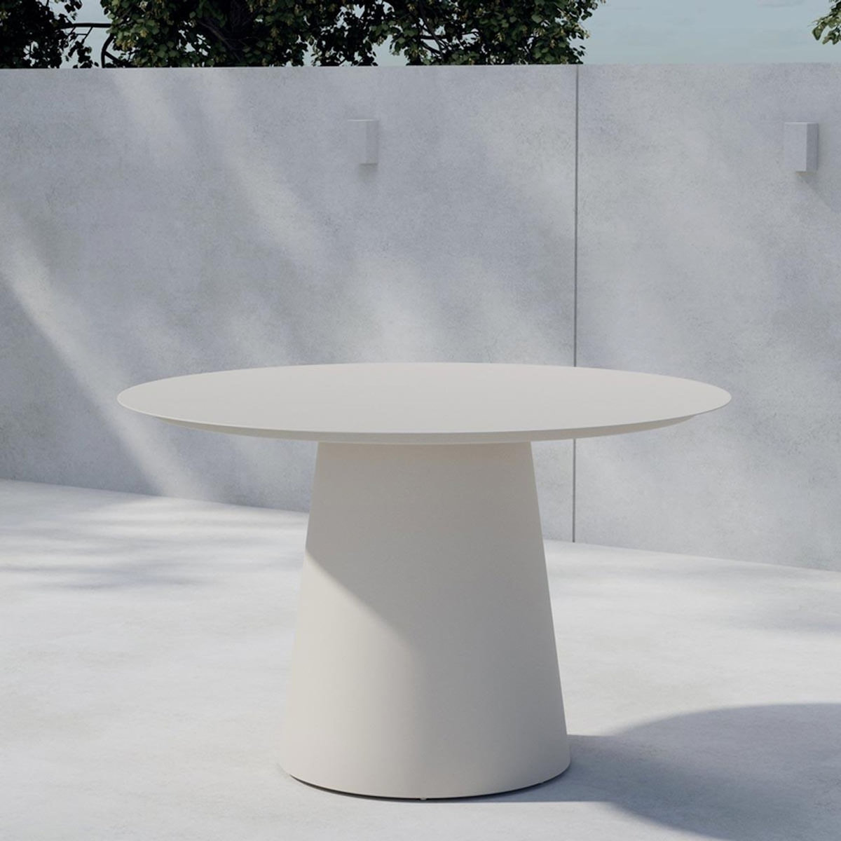 Paris Prix Table de Jardin Ronde  Lanzo  120cm Beige
