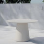 Voir la diapositive 2 : Paris Prix Table de Jardin Ronde  Lanzo  120cm Beige