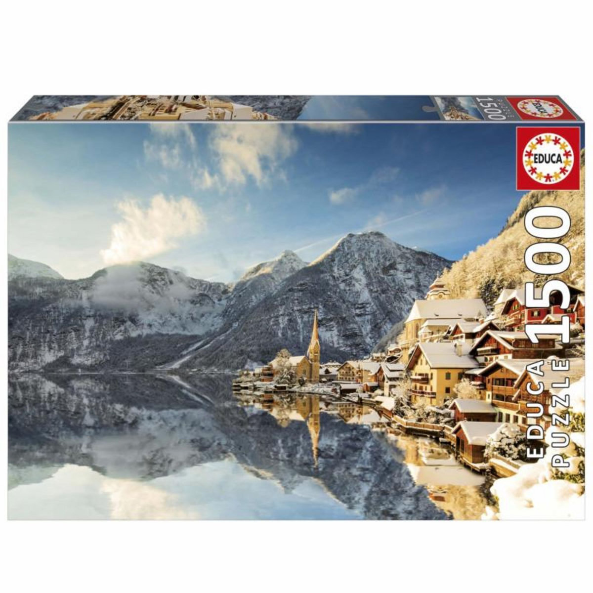 EDUCA Puzzle - EDUCA - Hallstatt Hiver - 1500 pieces - Paysage - 85 x 60 cm - Adulte