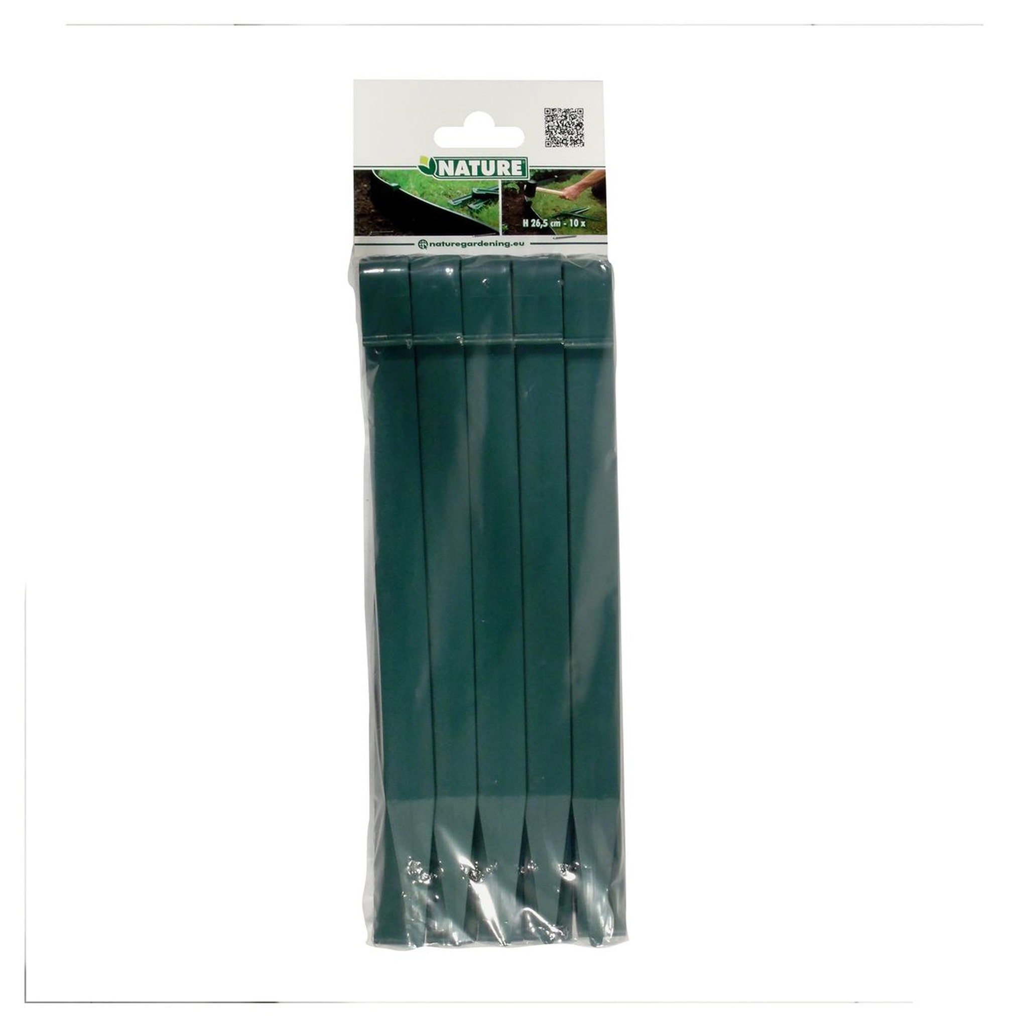 Voir la diapositive 4 : Nature Ancres pour bordure de jardin - PP, vert x10