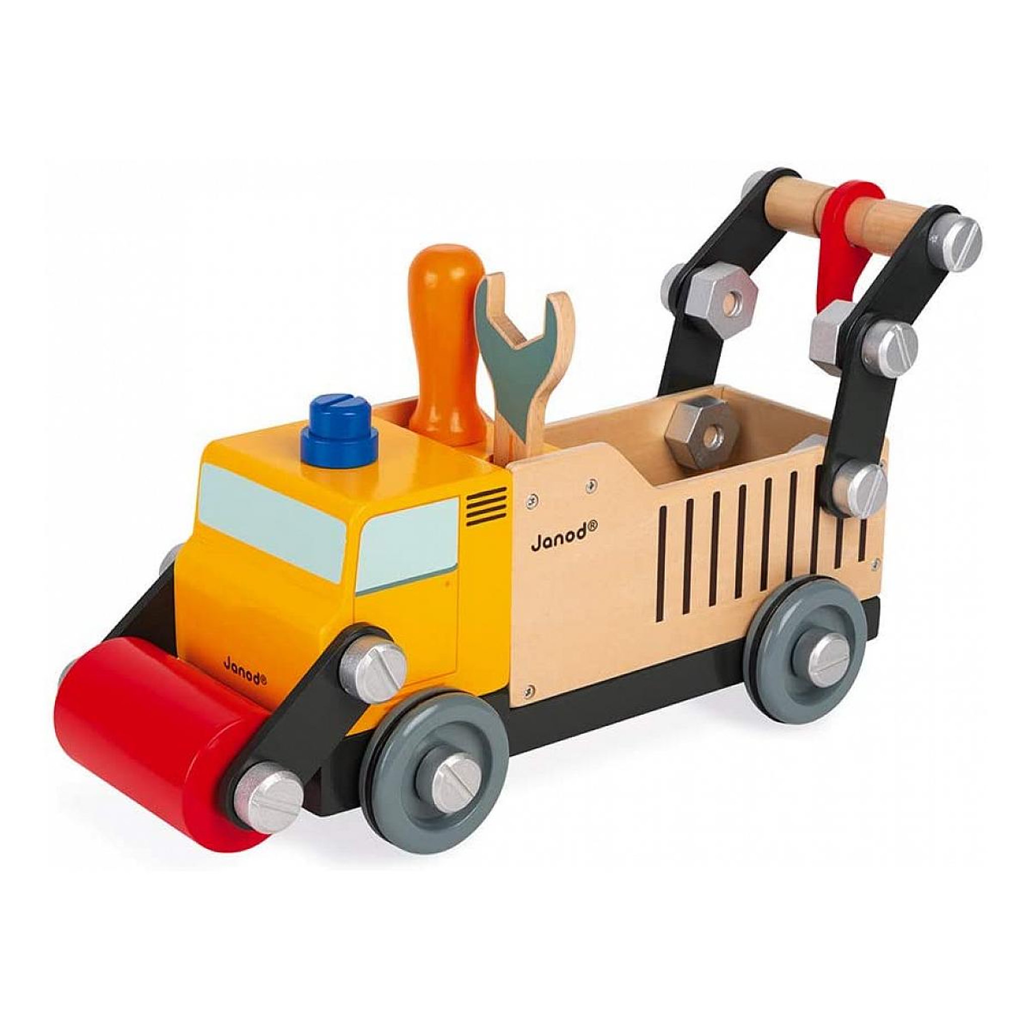 Voir la diapositive 2 : Juratoys-Janod Camion de chantier Bricokids