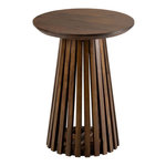 Paris Prix Table d'Appoint Design en Bois  Vincent  40cm Marron